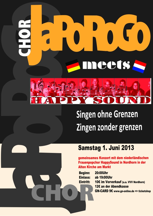 Flyer Konzert JaPoRoGo + HappySound 2013